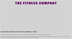Desktop Screenshot of fitnesscompany.co.uk
